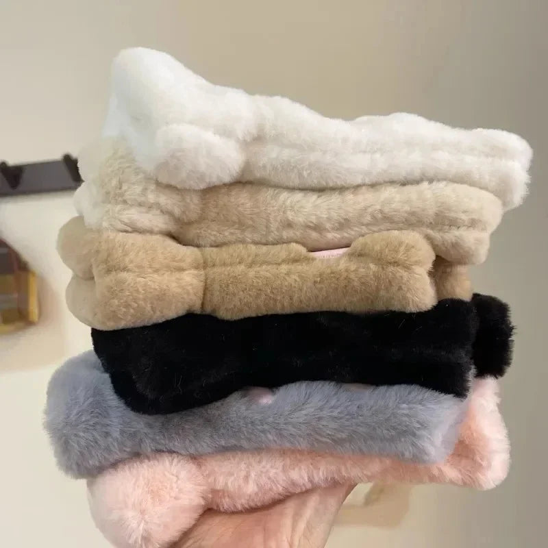 Fluffy Brown Bear Paw Fingerless Gloves - Image 4