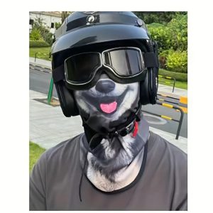 Funny Dog Face Print Outdoor Neck Gaiter
