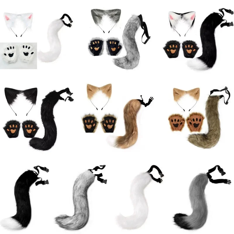 Realistic Red Fox Faux Fur Tail with White Tip - Image 2