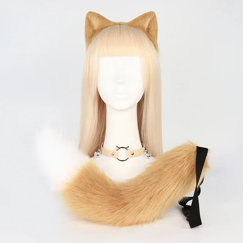 Black Faux Fur Paw Mittens with Pads - Image 5